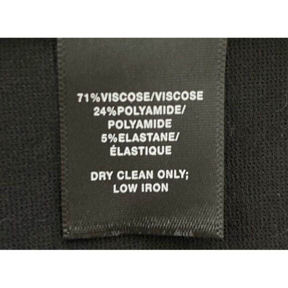 Lafayette 148 New York  Black Split-Sleeve Shift Dress Size Large - Picture 8 of 8